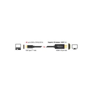 DeLock  Kabel USB Type-C - HDMI Typ A 