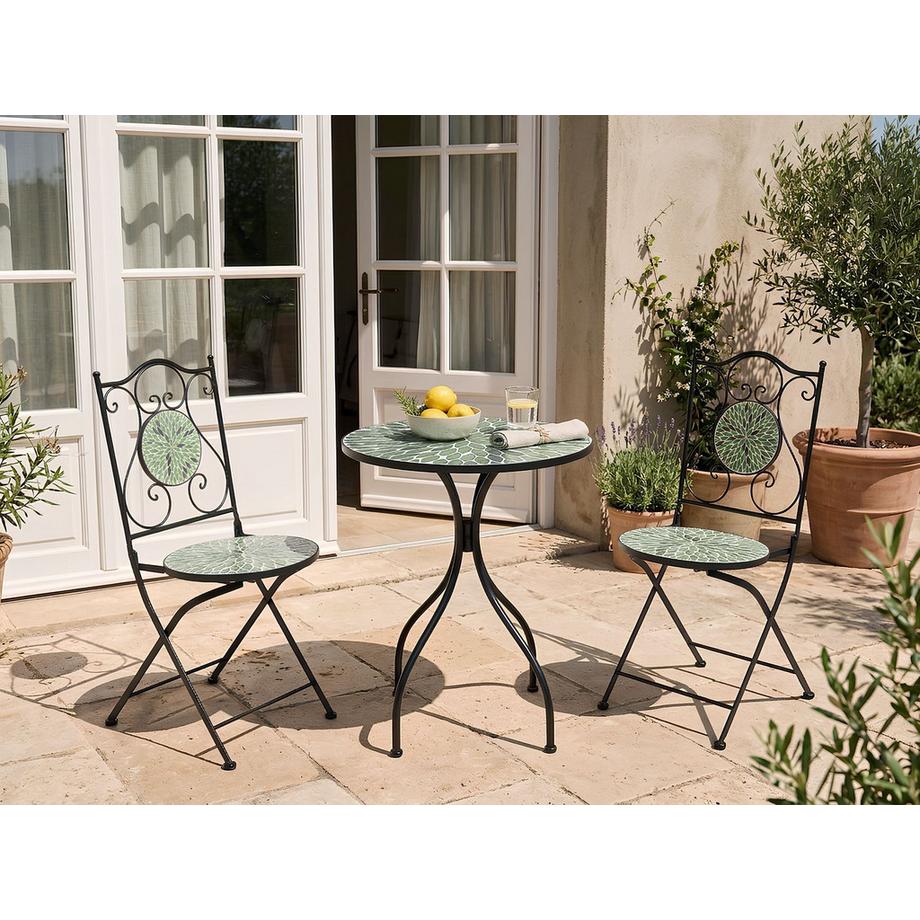 Beliani Set bistrot en Ferro Rustico CIVATE  