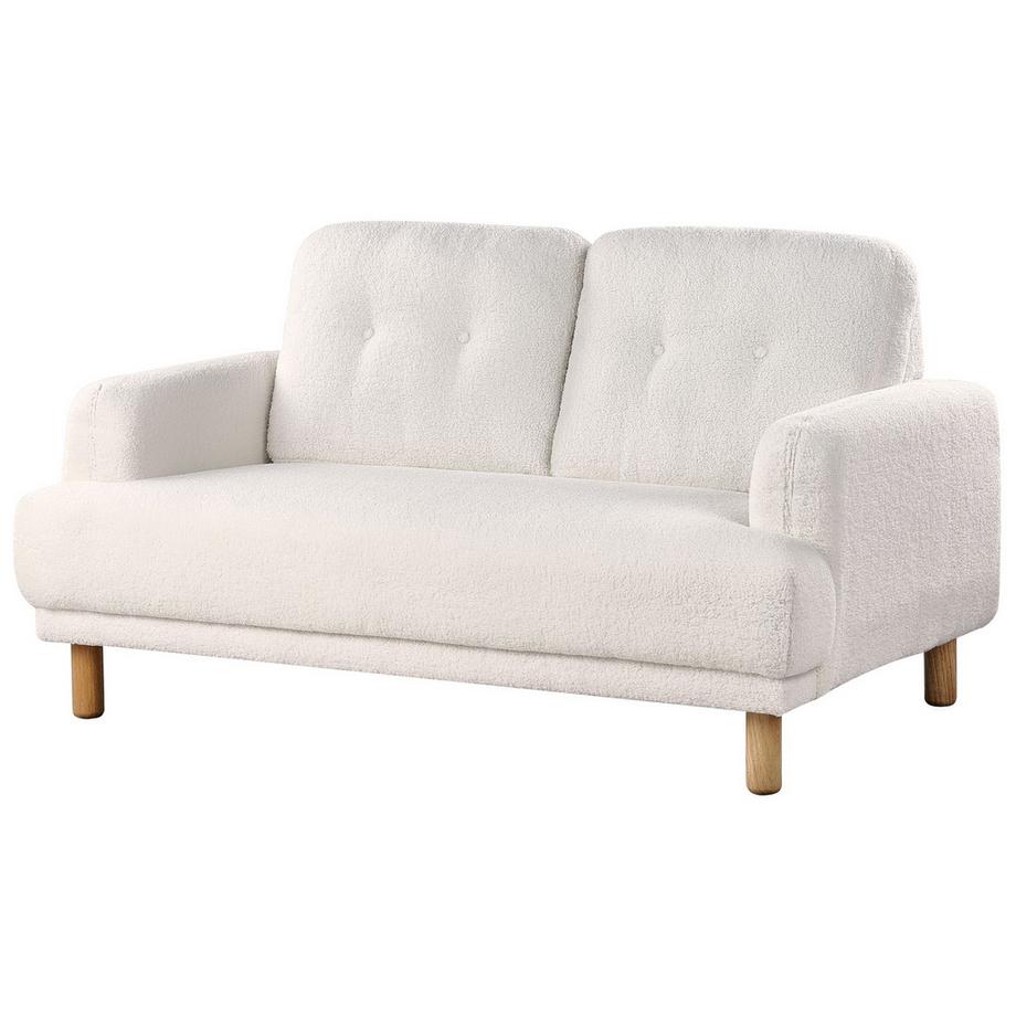 Beliani Canapé 2 places en Bouclé Rétro TUVE  