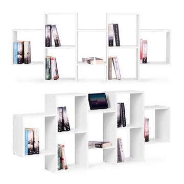 Modernes Hängeregal mit 8 Ablagen,