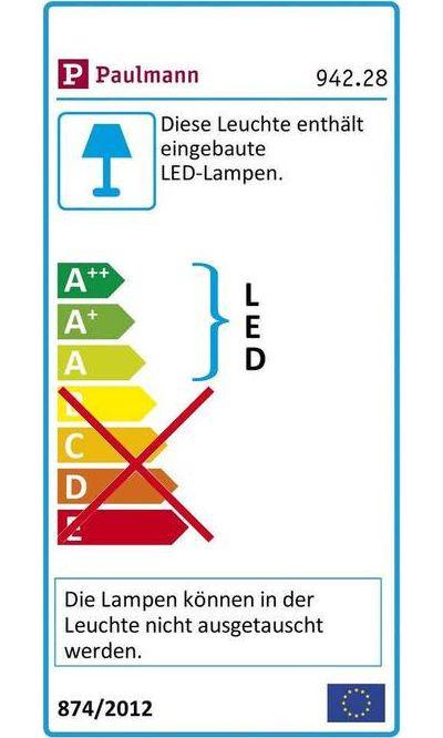 Paulmann Luminaire encastré enfichable et à base Shine rond IP65 3000K3.6W 24V  