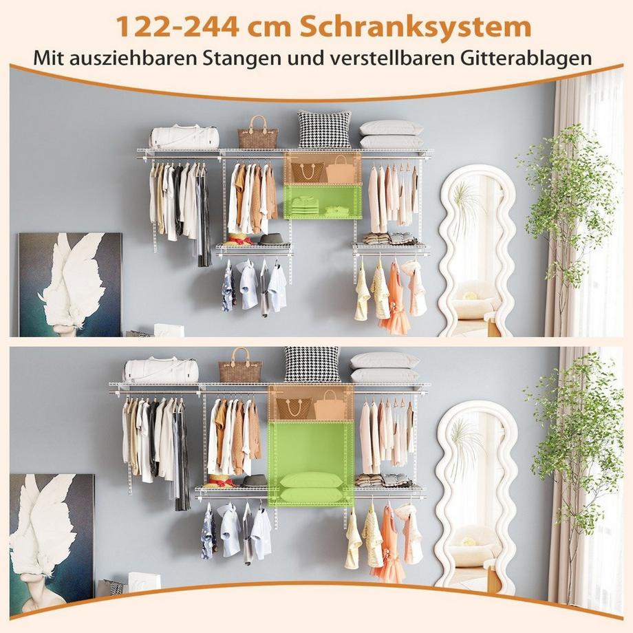 Northix Erweiterbares Schrank-Organisationssystem  