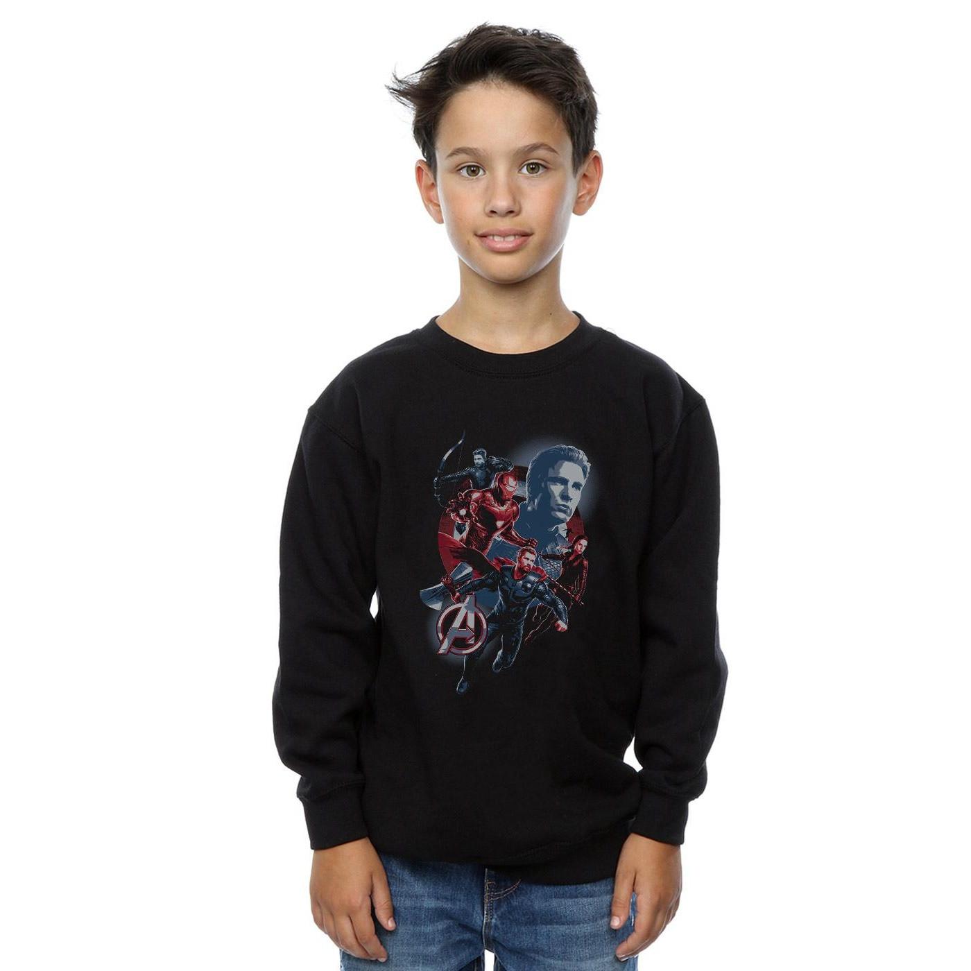 MARVEL  Avengers Endgame Shield Team Sweatshirt 