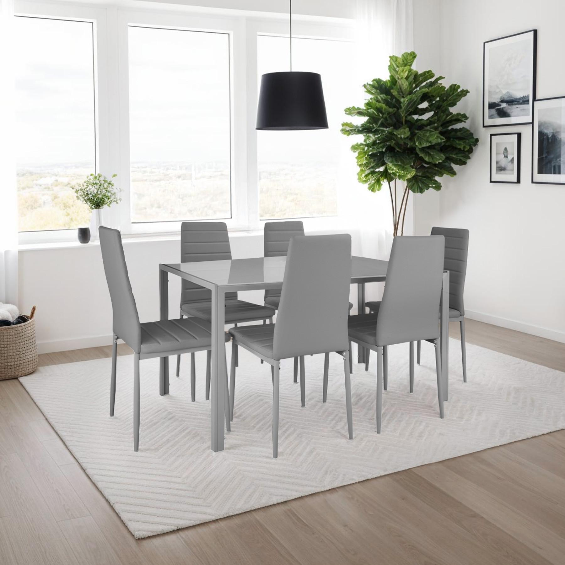 Tectake Esszimmerstühle Kunstleder  