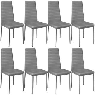 Tectake Lot de chaises avec surpiqûre  