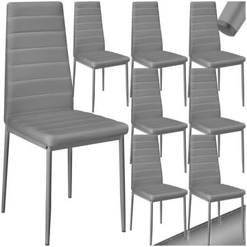Lot de chaises avec surpiqûre