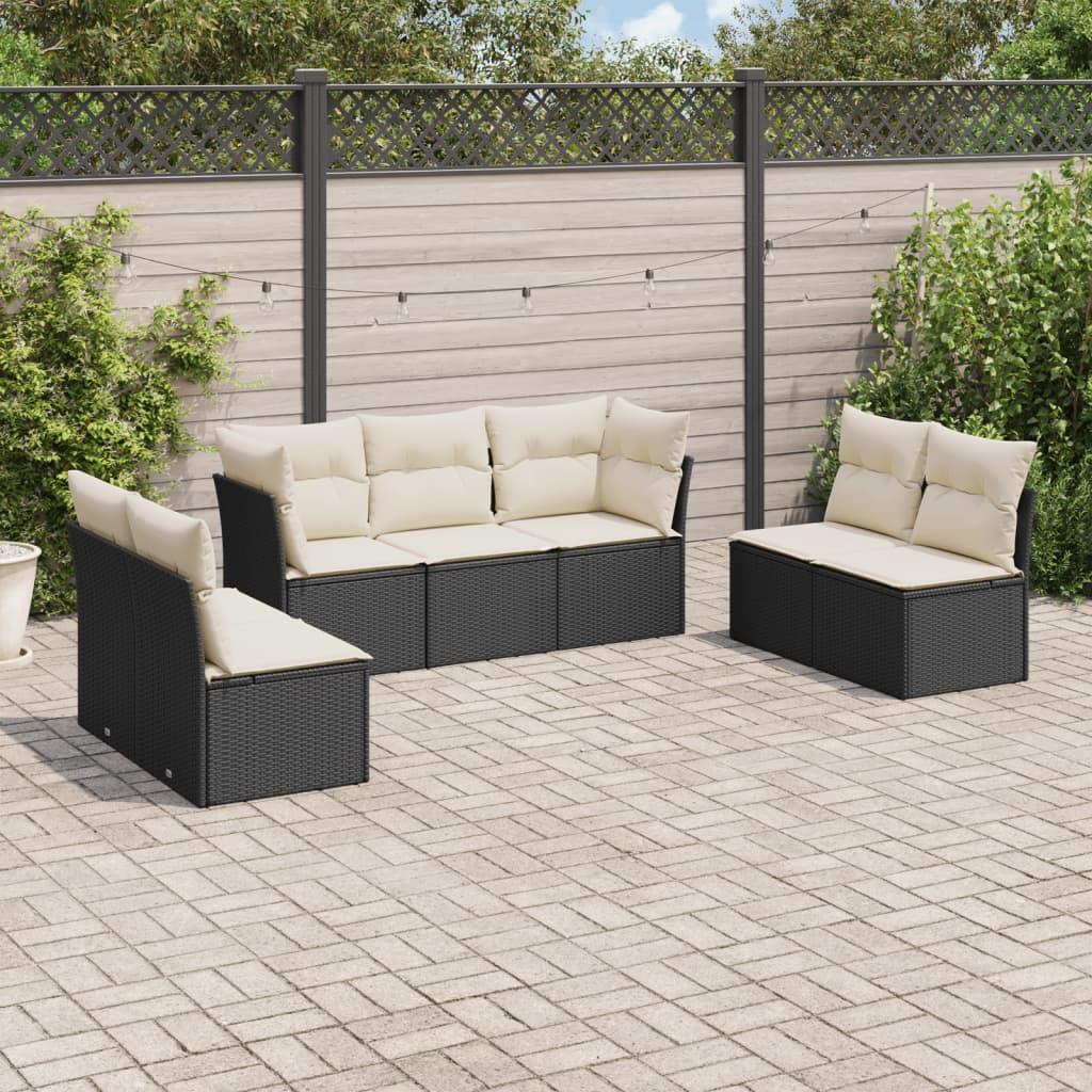 VidaXL set divano da giardino Polirattan  