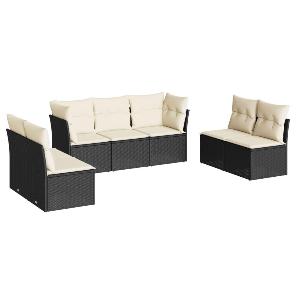 VidaXL set divano da giardino Polirattan  