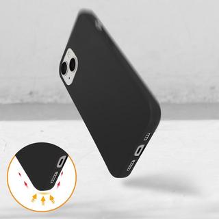 Avizar  Coque iPhone 13 Fine en Silicone Noir 