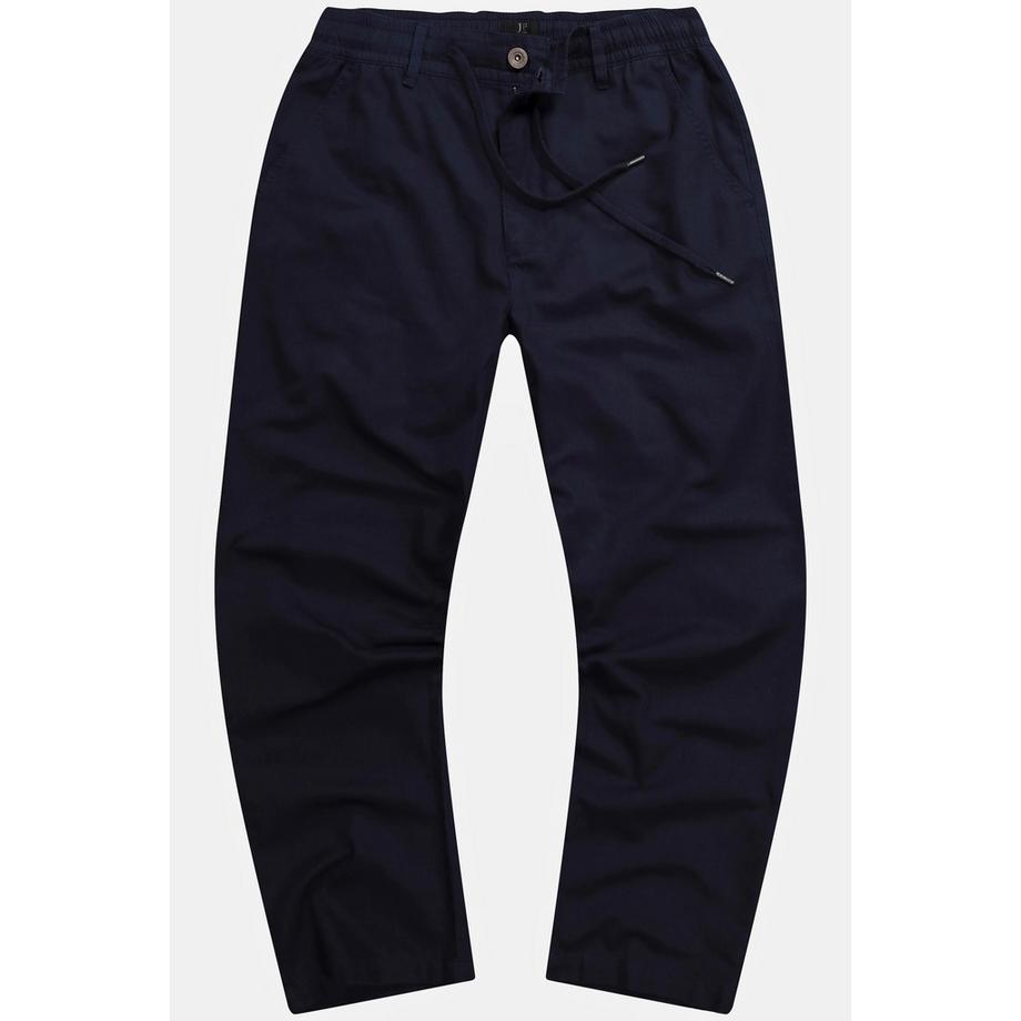 JP1880 Pantaloni Effetto Lino Basic Fit Casual con Cintura Elastica  