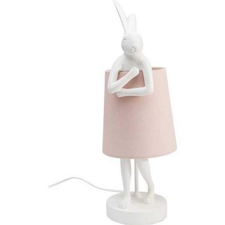 KARE Design Lampe à poser Animal Lapin rose années 50  