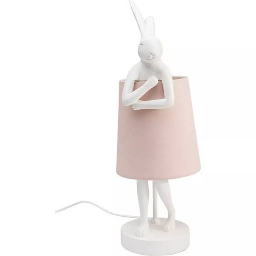 KARE Design – Tischleuchte Animal Rabbit rosa 50, One Size, Weiss