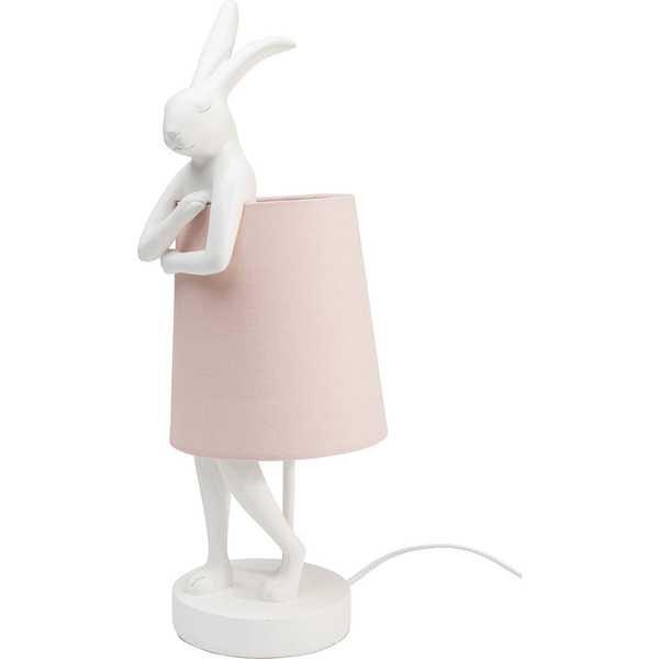 KARE Design Lampada da tavolo Animal Rabbit rosa 50  