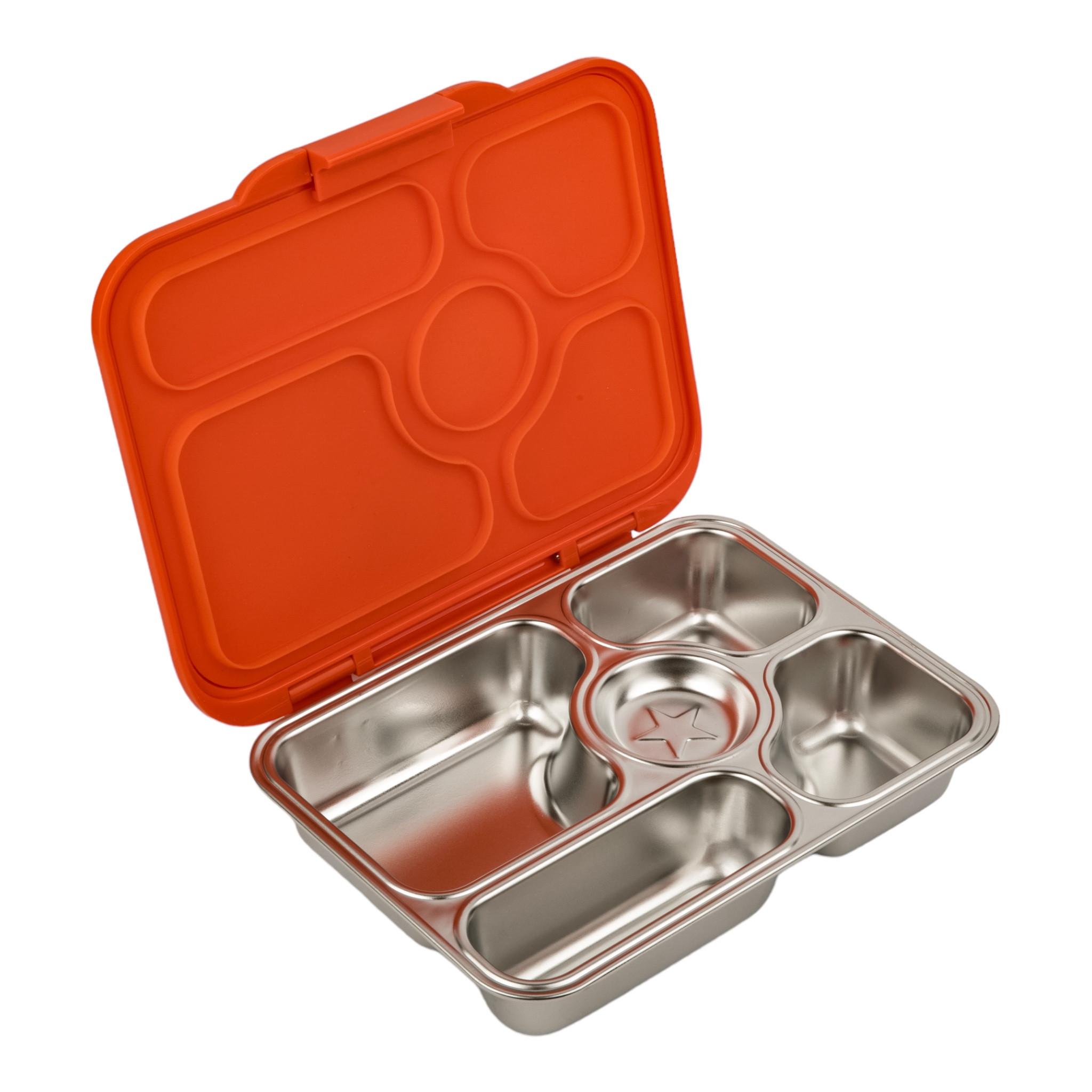 Yumbox Yumbox Presto (5 Unterteilungen) Tango Orange, Edelstahl Lunchbox  