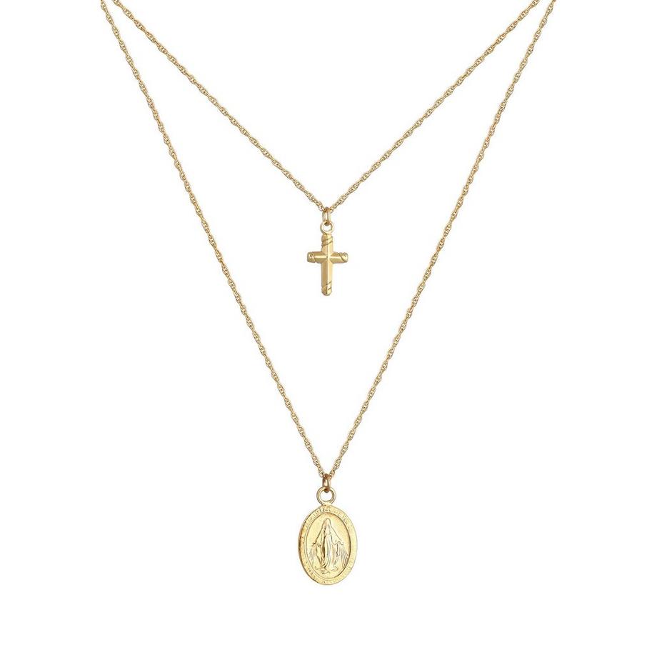 Elli  Collier Image De La Vierge Marie Croix 