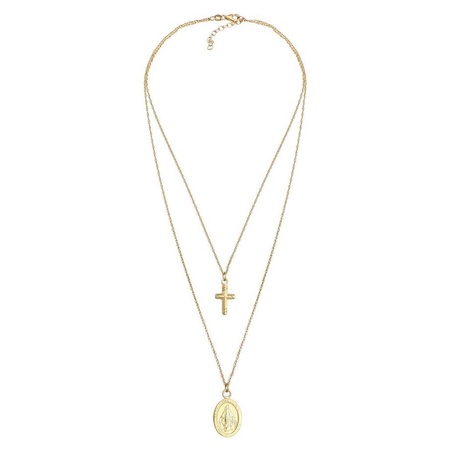 Elli  Collier Image De La Vierge Marie Croix 