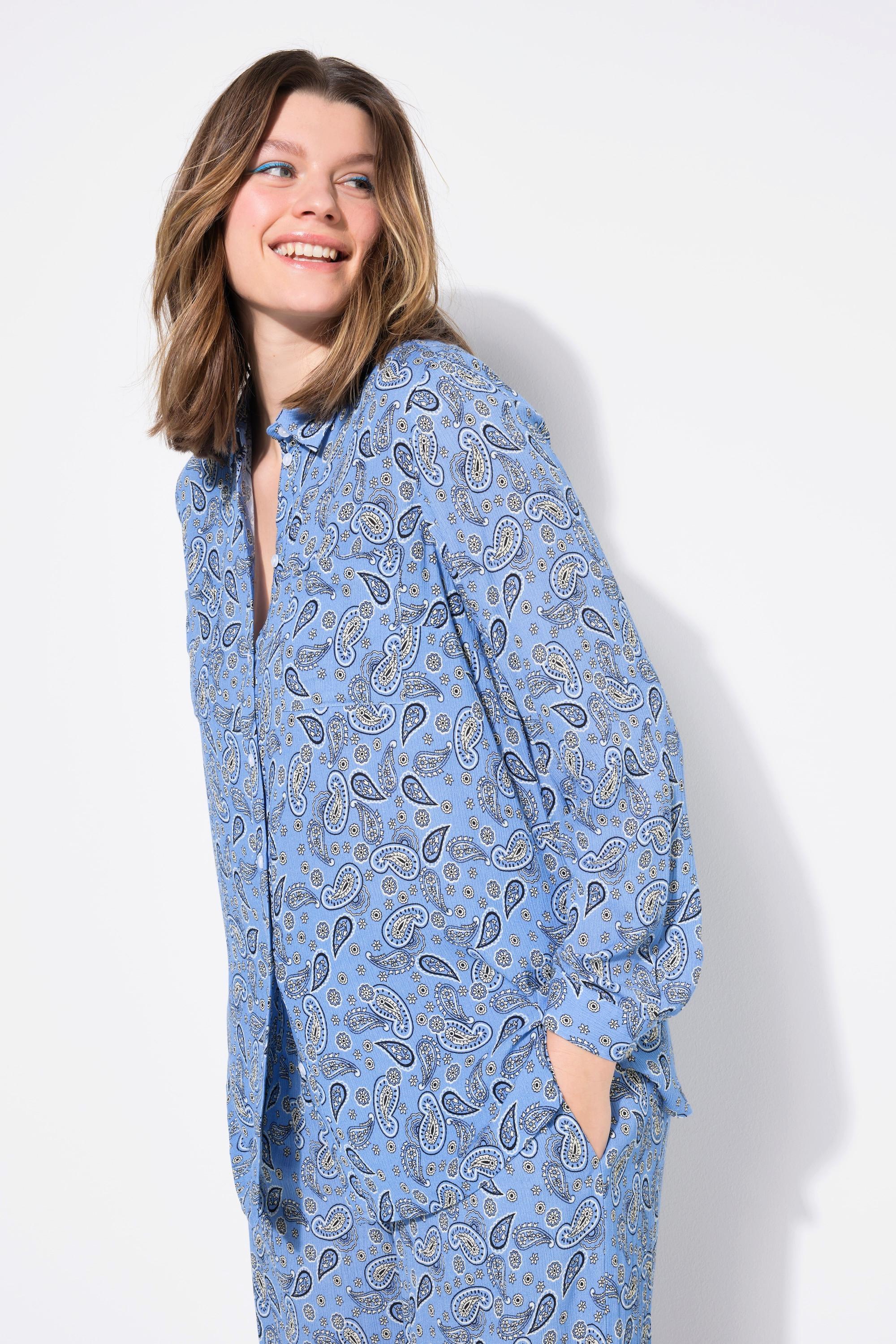 Studio Untold Camicia Taglio Squadrato Stampa Paisley  