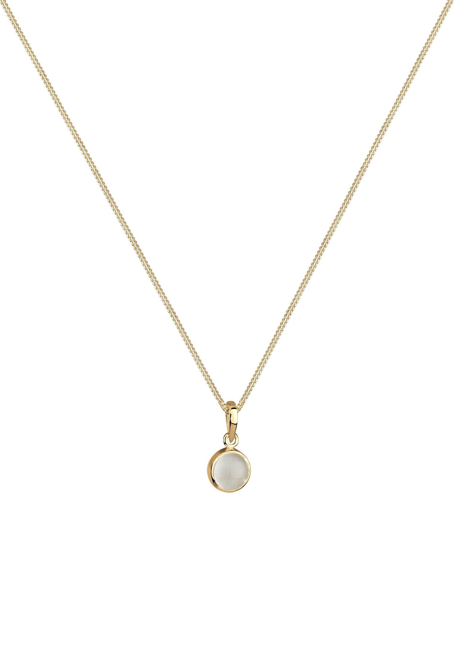 Elli  Halskette Mondstein Anhänger 