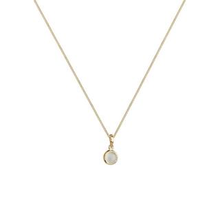Elli  Halskette Mondstein Anhänger 