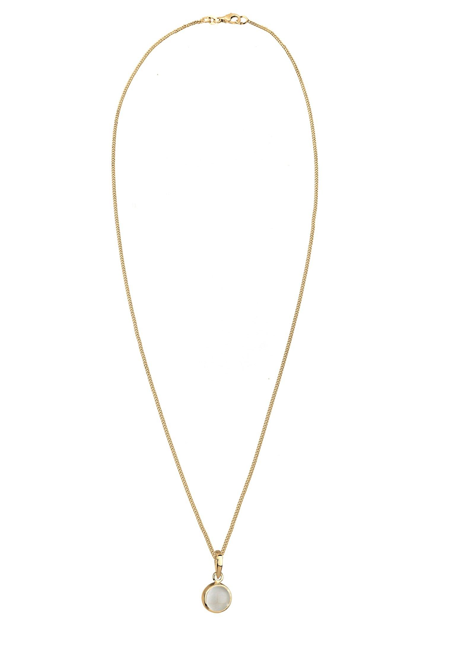 Elli  Halskette Mondstein Anhänger 