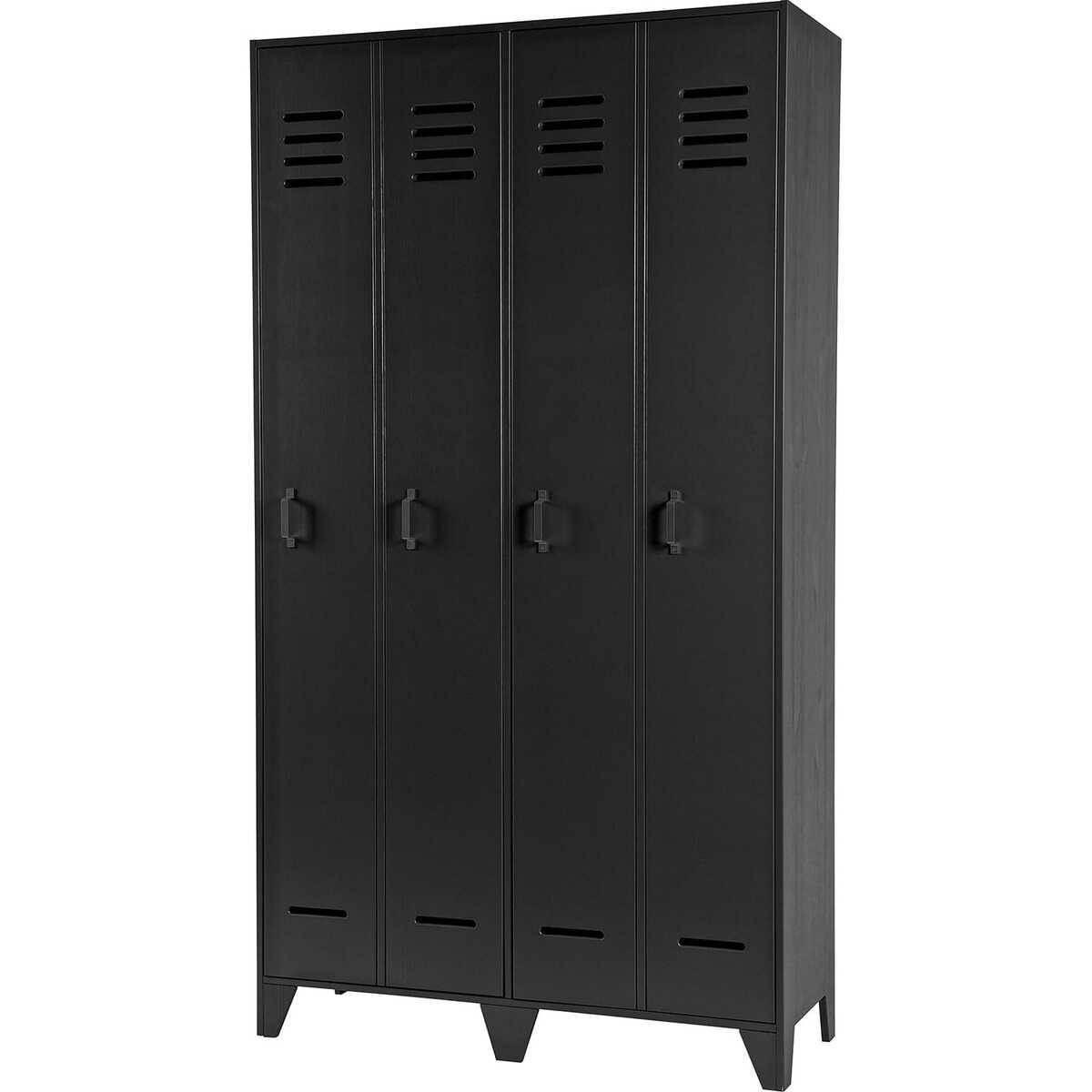 mutoni Armoire vestiaire Stijn noir FSC  