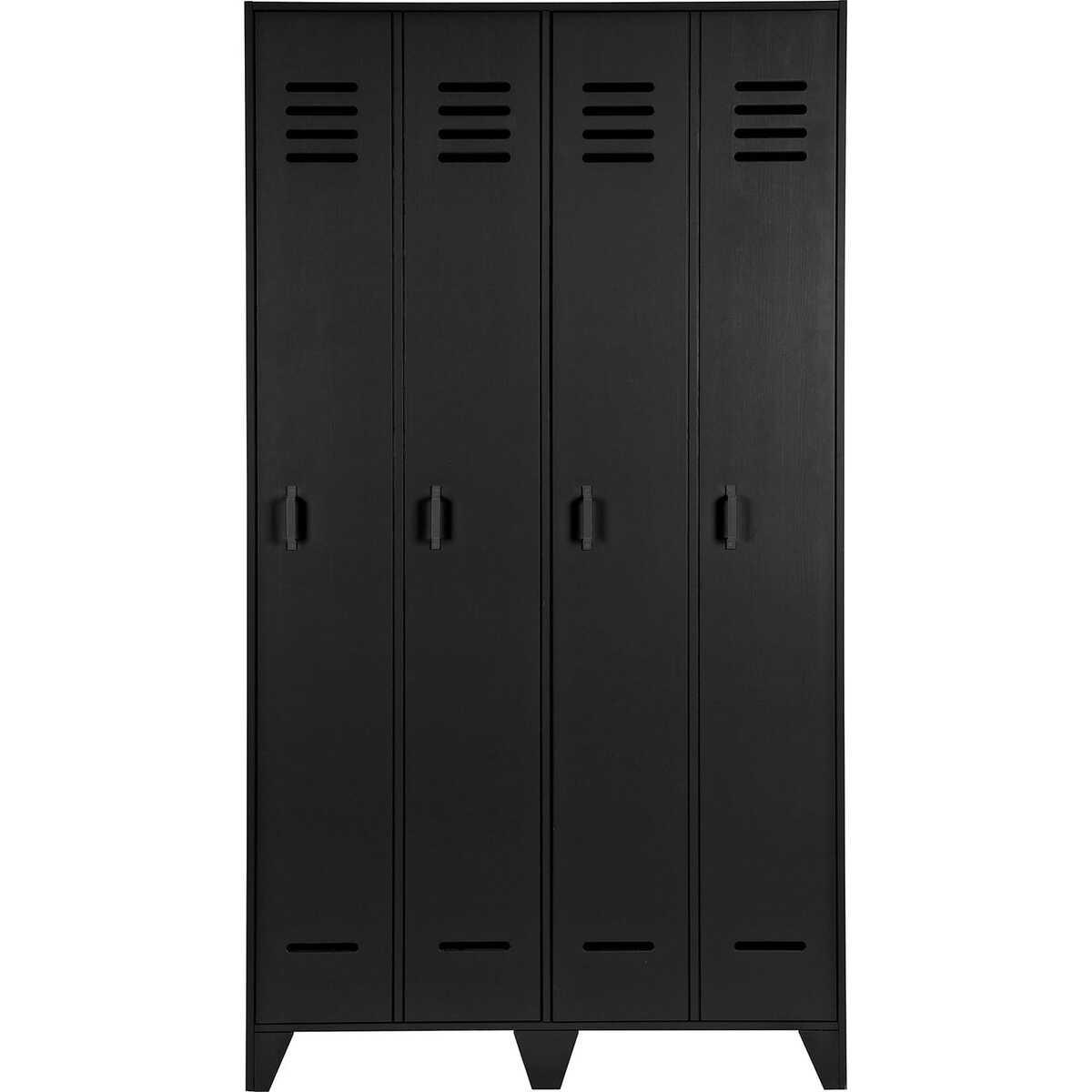 mutoni Armoire vestiaire Stijn noir FSC  