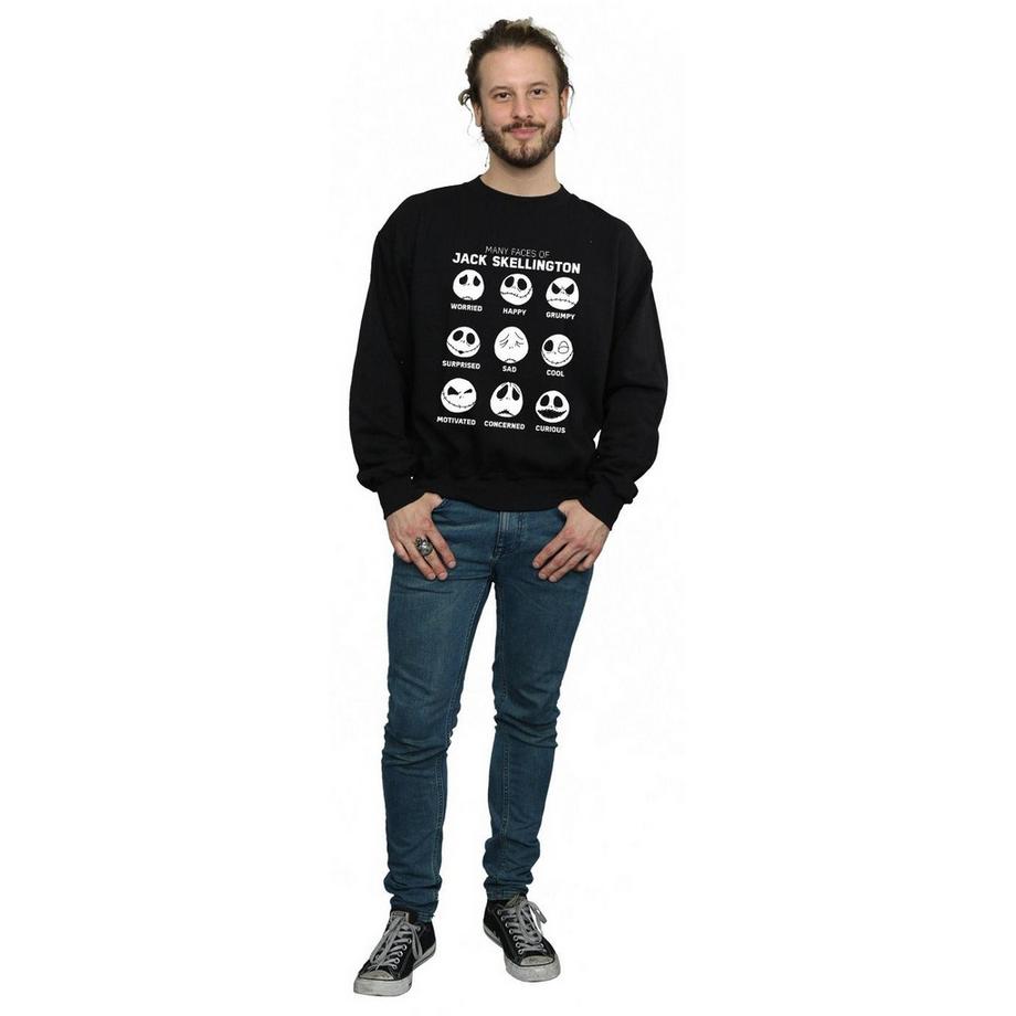Disney Nightmare Before Christmas The Many Faces Of Jack Sweatshirt  