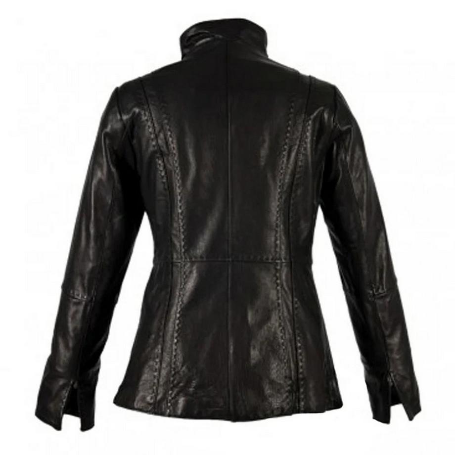 Eastern Counties Leather Lederjacke mit Stehkragen  