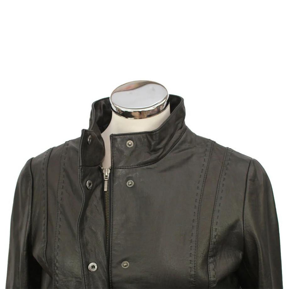 Eastern Counties Leather Lederjacke mit Stehkragen  