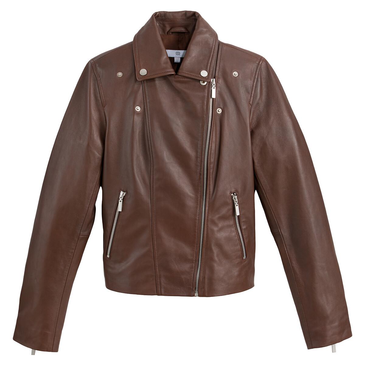 La Redoute Collections Giacca in Pelle Stile Biker  