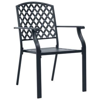 VidaXL Ensemble de chaises de jardin acier  