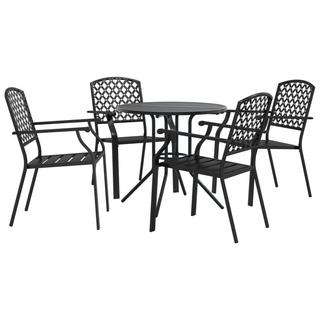 VidaXL Ensemble de chaises de jardin acier  