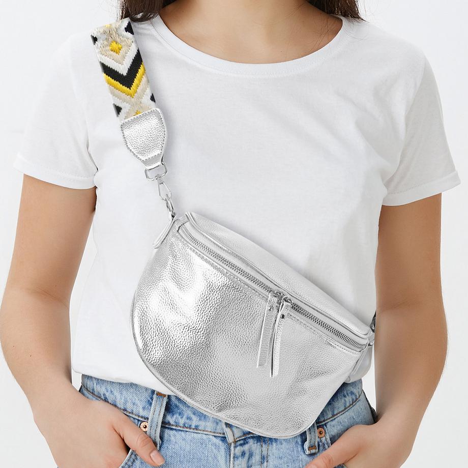 Gallantry Geometrische Metallic Gürteltasche  