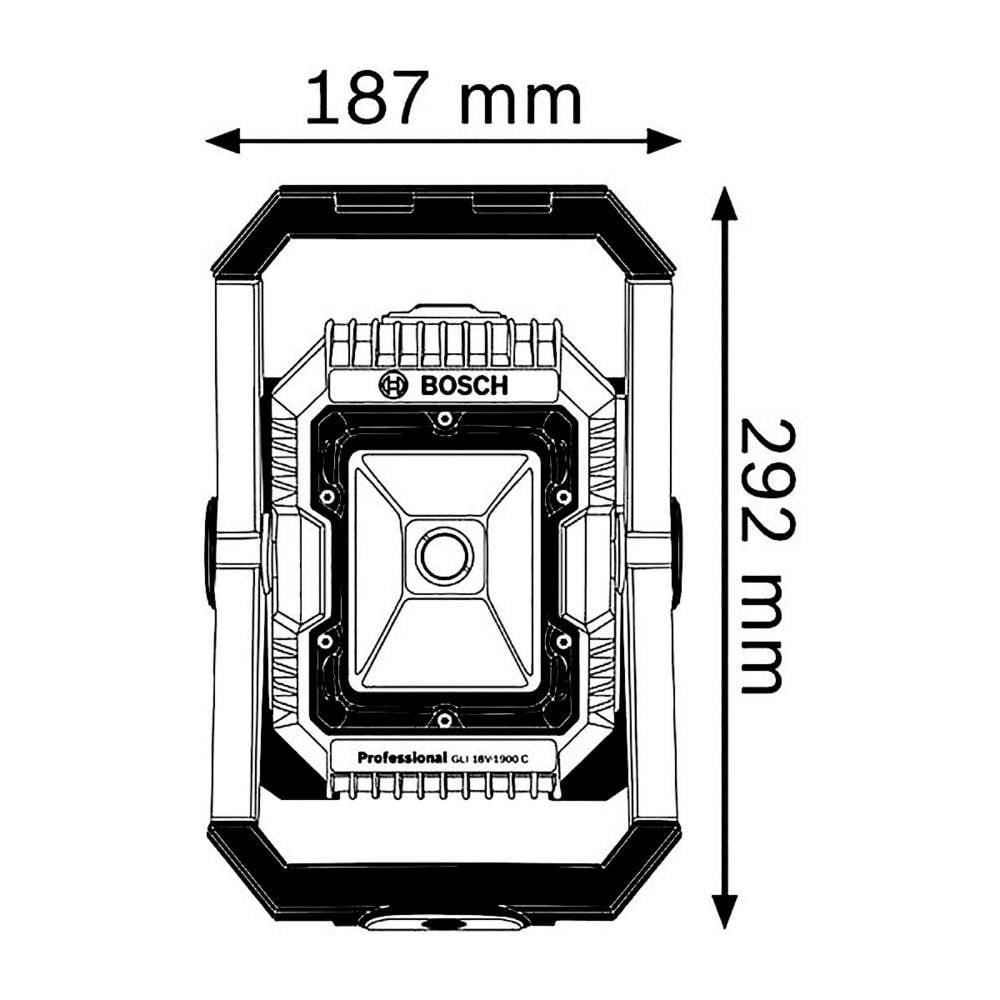 Bosch Professional  Projecteur de chantier sans fil GLI 18V- 2200 C 