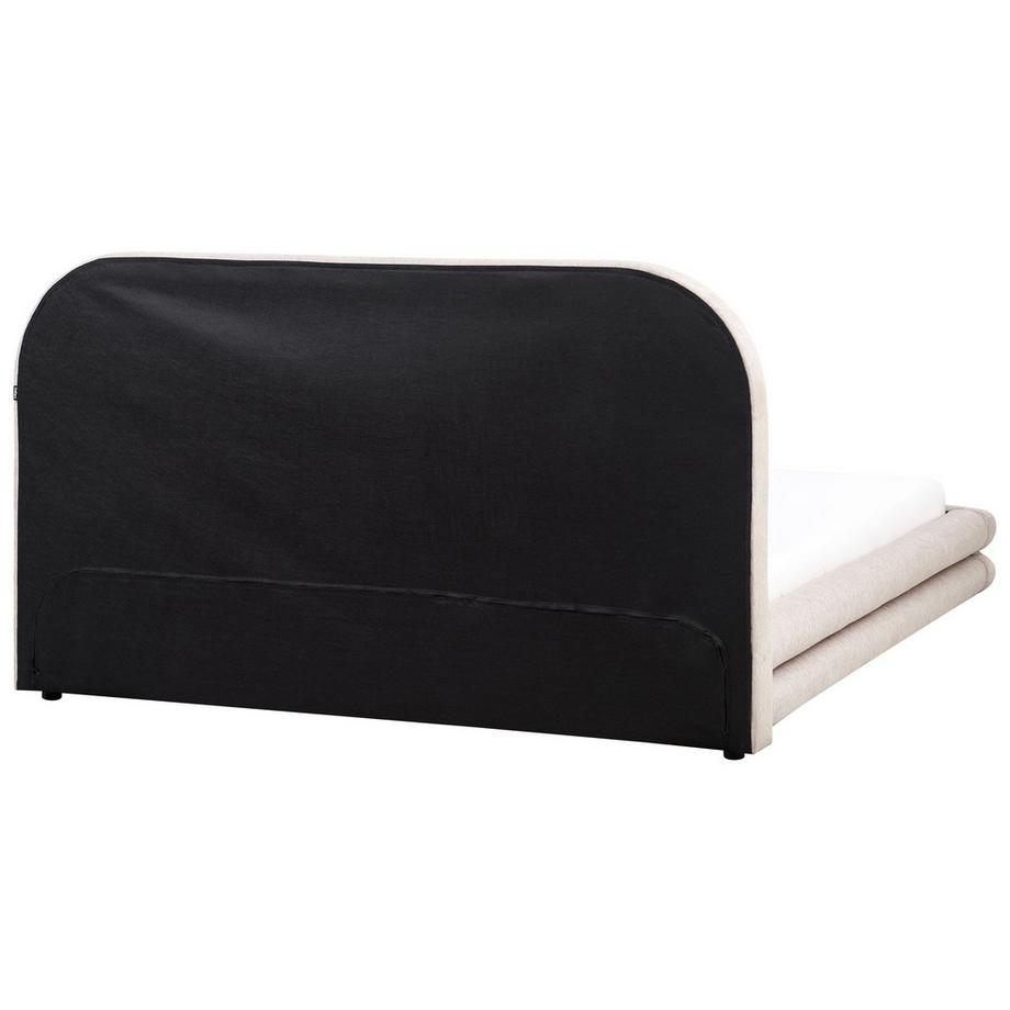 Beliani Letto en Lino sintetico Moderno LAVARDENS  