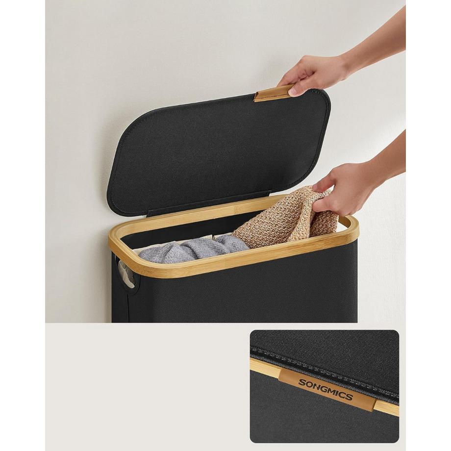 Songmics Wäschekorb Wäschesammler  