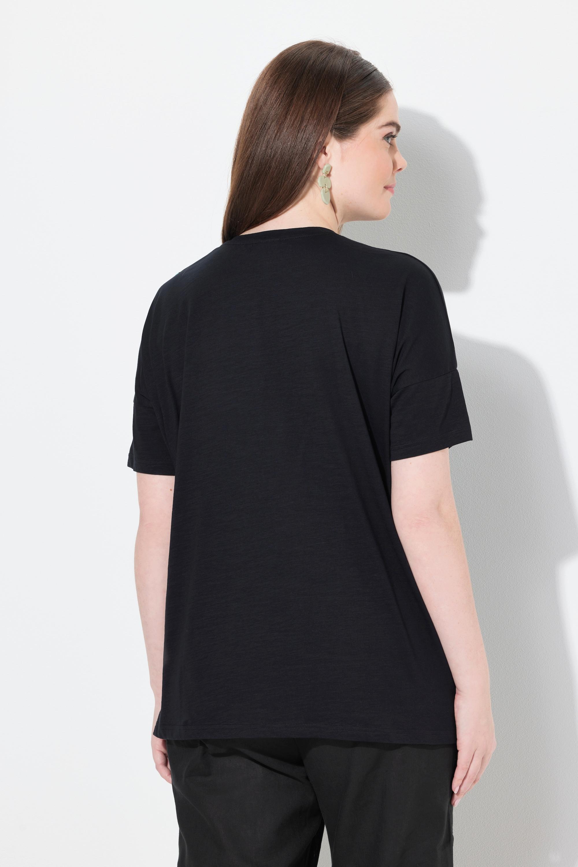 Ulla Popken T-shirt Oversize Girocollo Mezze Maniche  