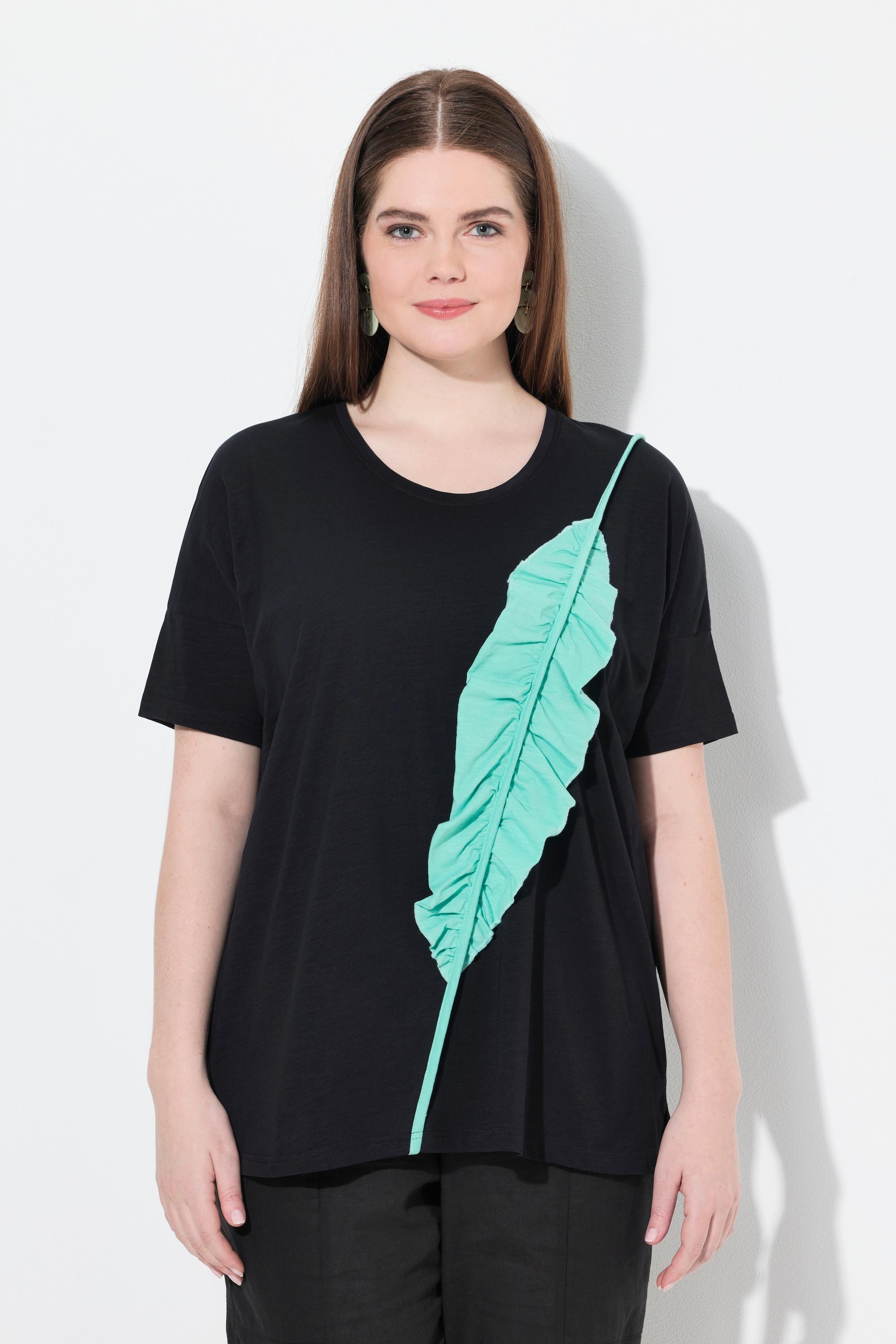 Ulla Popken T-shirt Oversize Girocollo Mezze Maniche  