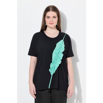 T-shirt dal taglio oversize in cotone biologico con scollo a girocollo e mezze maniche