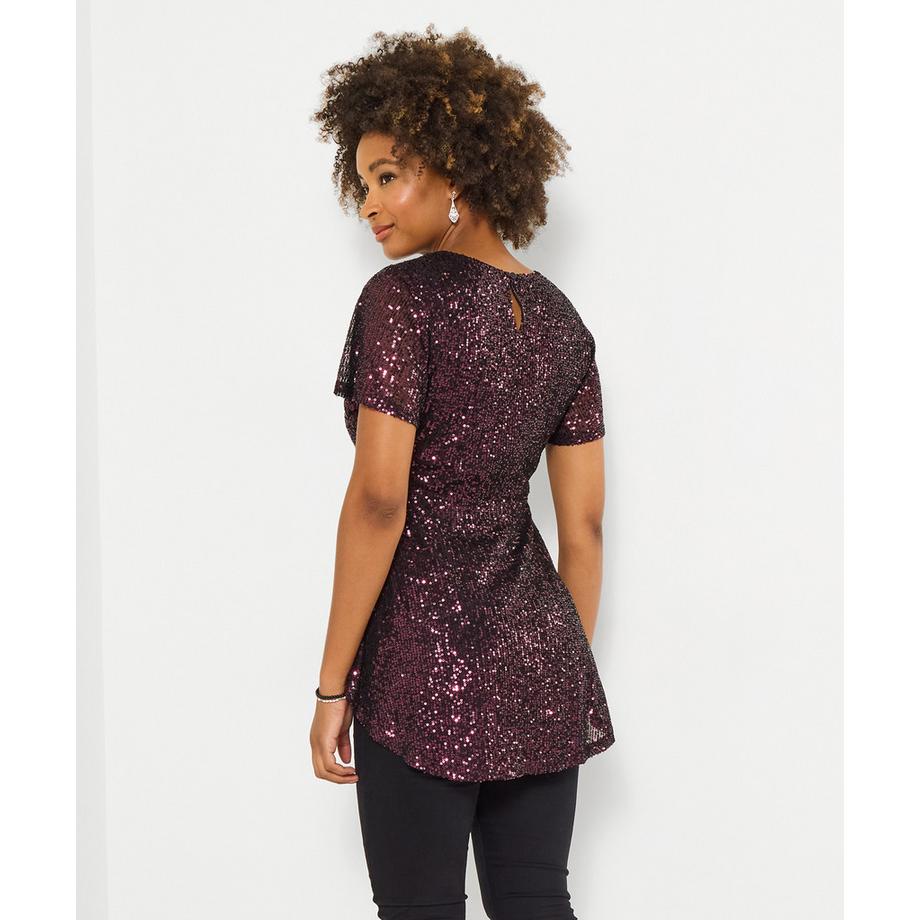 Joe Browns Top Paillettes Girocollo  