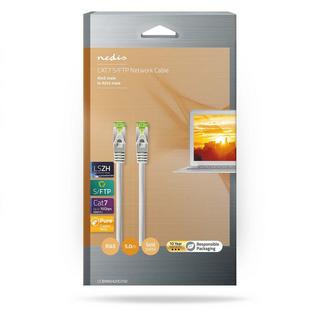 Nedis  Cavo di rete CAT7 | S/FTP | RJ45 maschio | RJ45 maschio | 5,00 m | Senza strappo | Rotondo | LSZH | Grigio | Imballato 