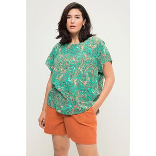 Studio Untold  Blusenshirt, oversized, Paisley Print, Rundhals 