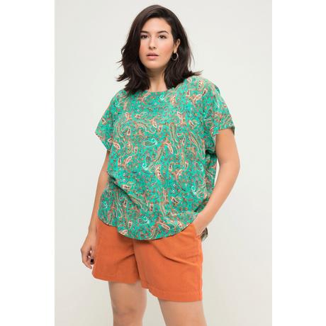 Studio Untold  Blusenshirt, oversized, Paisley Print, Rundhals 