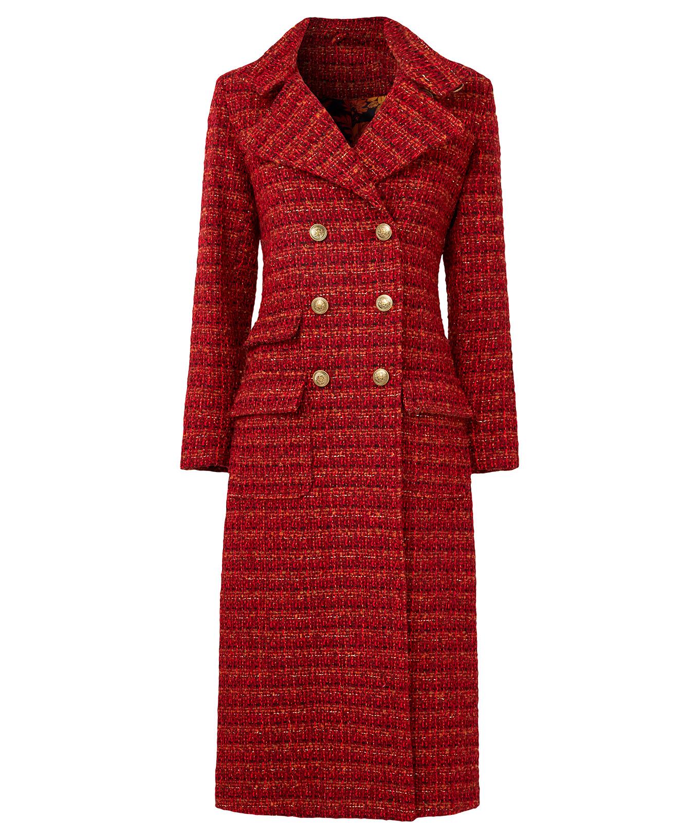 Joe Browns  Manteau Maxi Double Boutonnage Tweed Texturé 