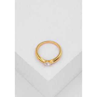 MUAU Schmuck  Solitaire Ring Diamant 0.40ct. Gelbgold 750 