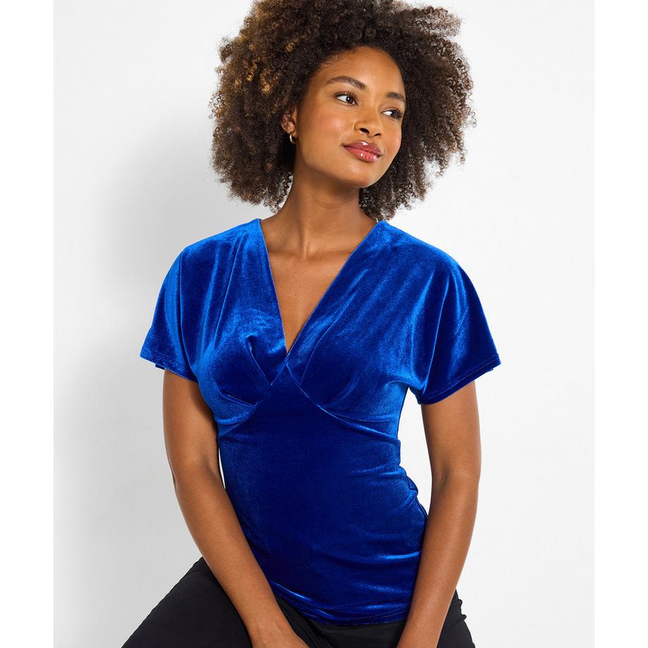Joe Browns Velours V-Ausschnitt Top  
