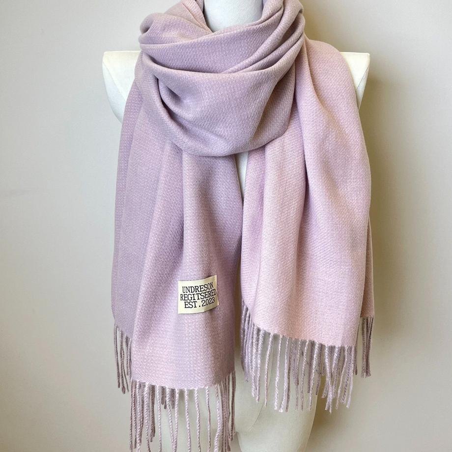 Doppelseitiger Schal Zwei Farben Einfacher Basic Imitation Kaschmir Quaste Schal Herbst Winter Unisex Coldproof Halsschutz Schal