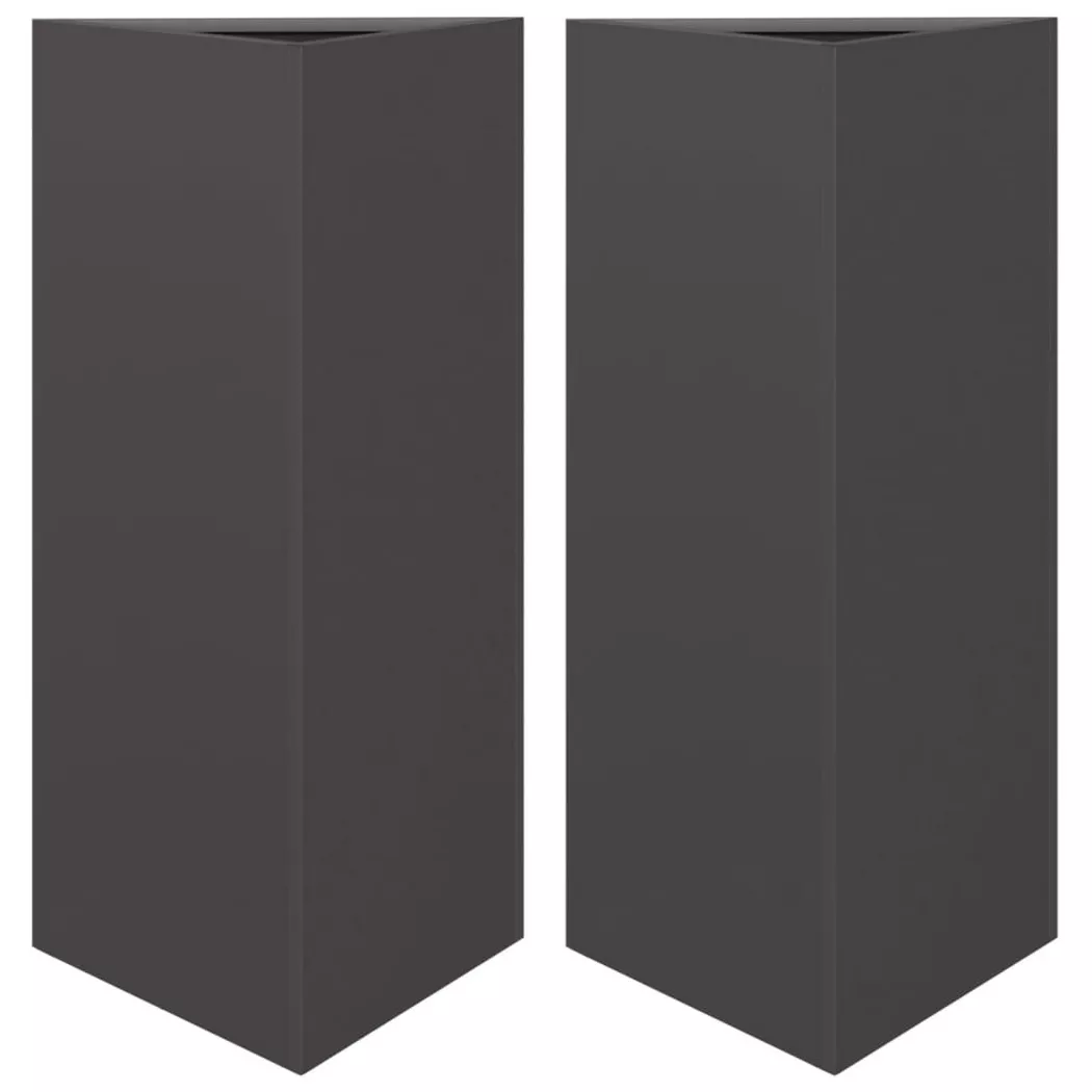 VidaXL - Jardinière métal, One Size, Noir