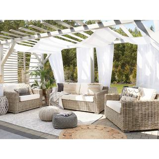 Beliani Garten Lounge aus Rattan Boho ARDEA  