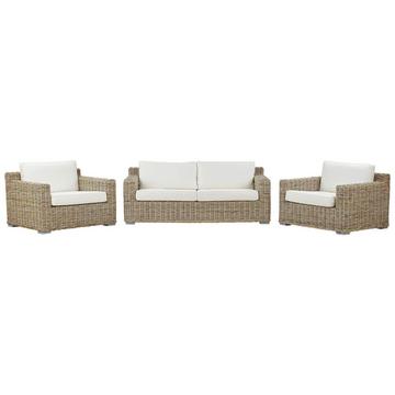 Set da esterno en Rattan Boho ARDEA
